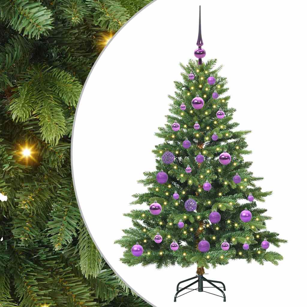 vidaXL Árbol de Navidad artificial con 150 LED Verde 120 cm PE y PVC