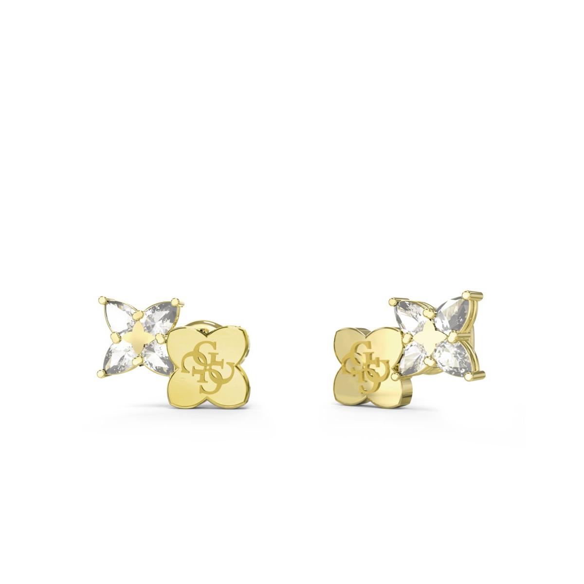 Guess Pendientes Mujer Wild Flower De Acero Dorado Jube05511jwygt-u