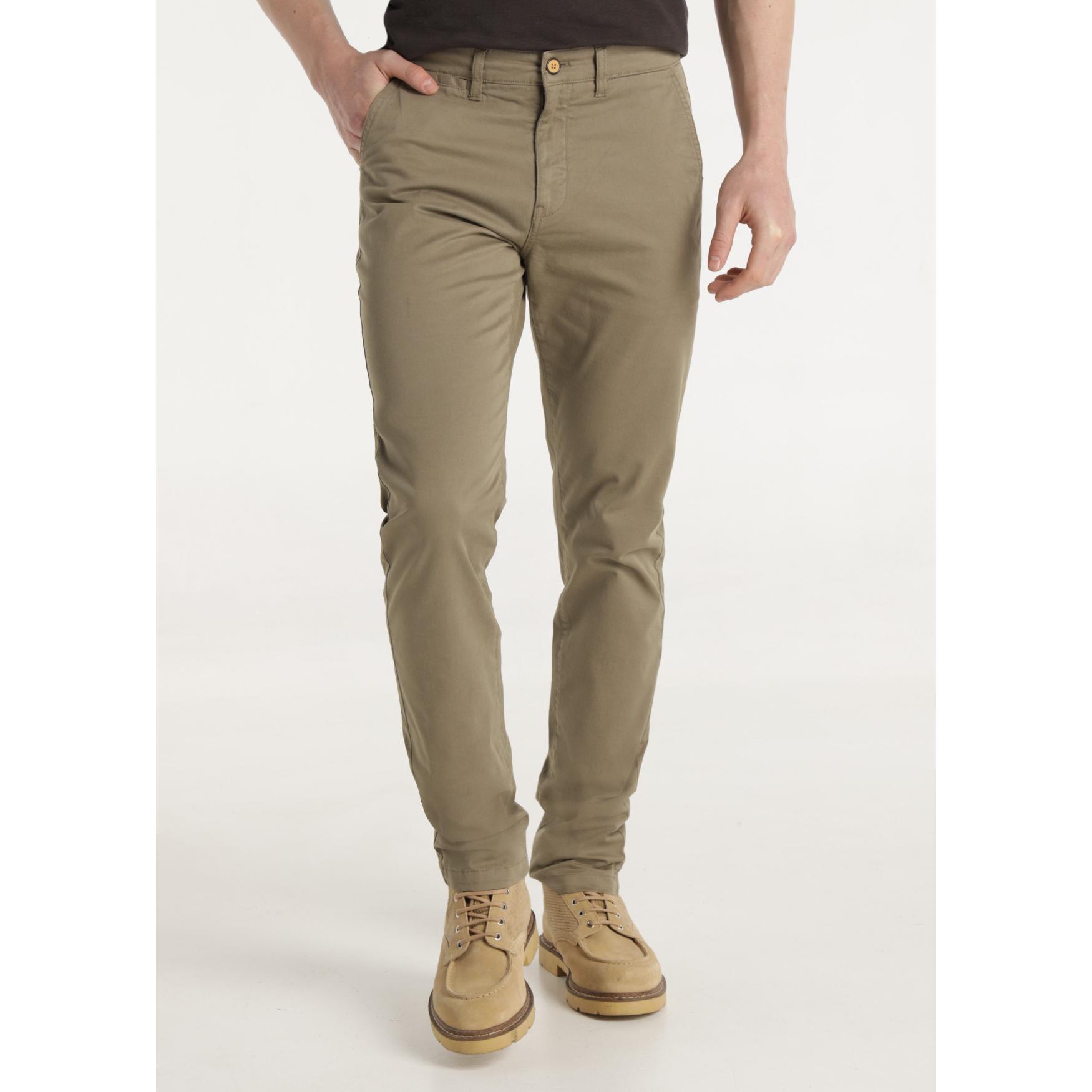 Pantalon chino tejido sport wear - Slim fit - Tiro medio - Tallaje en Pulgadas- Tallaje en Pulgadas