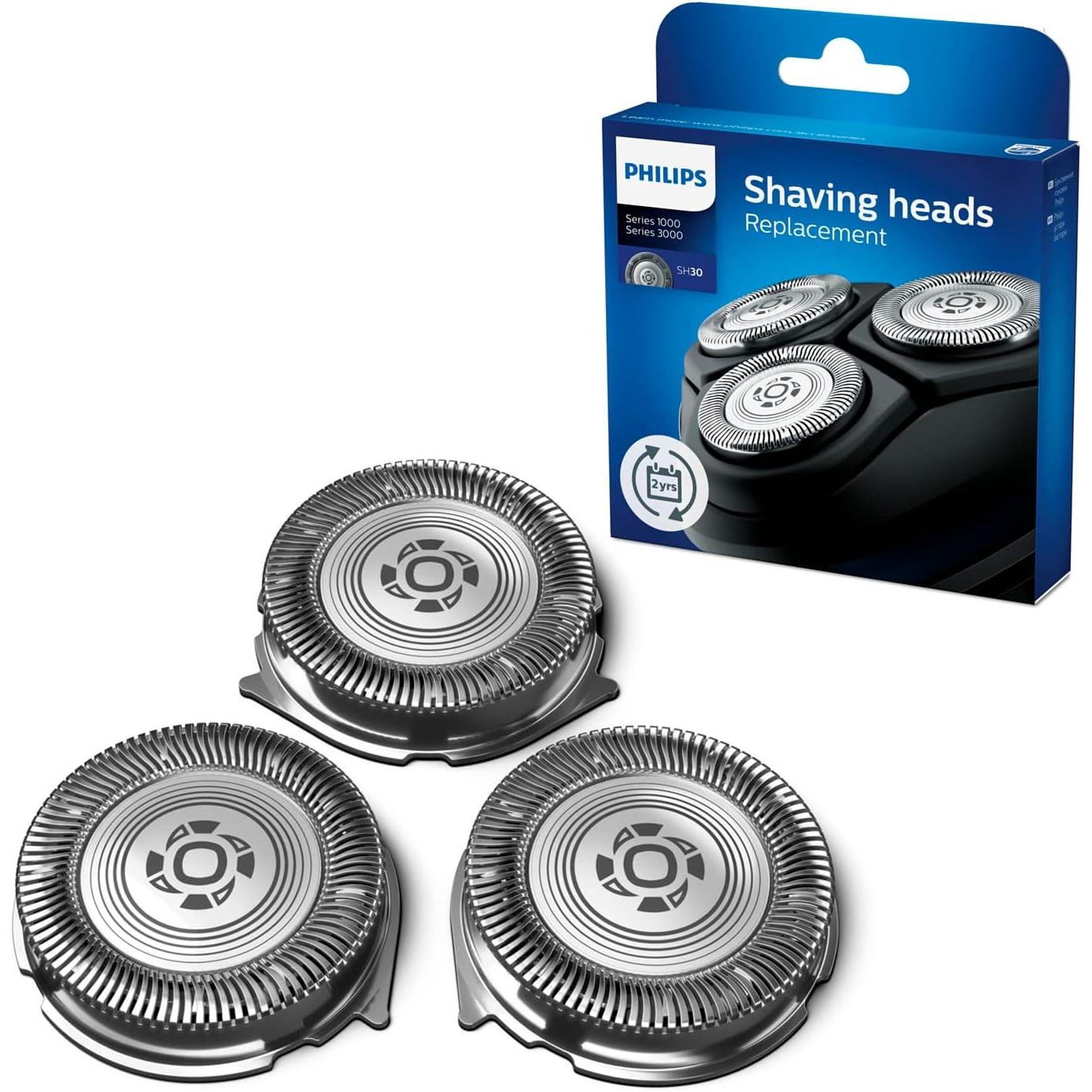 Philips Pack X3 Cabezales De Afeitado Cuchillas Comfortcut, Compatible Con Las Afeitadoras Philips Serie 3000 Y Serie 1000. (Sh30/50)