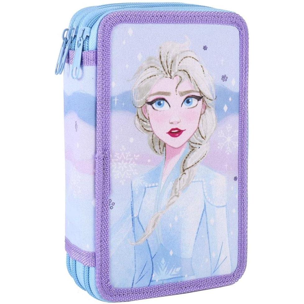Disney Frozen Cerdá Plumier Triple Morado Sparkles