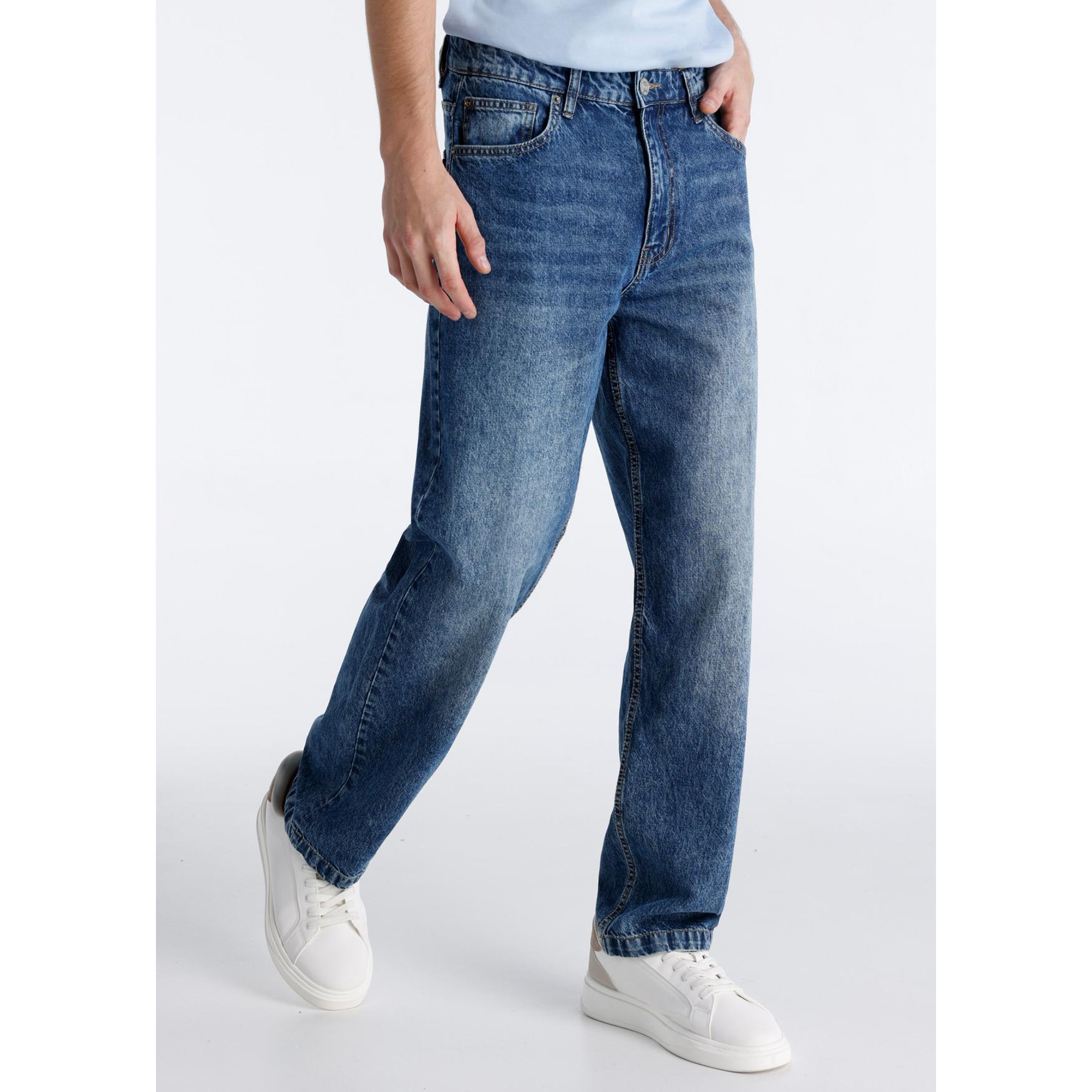 SIX VALVES - Jeans Baggy Double Stone Wash - Tallaje en Pulgadas- Tallaje en Pulgadas