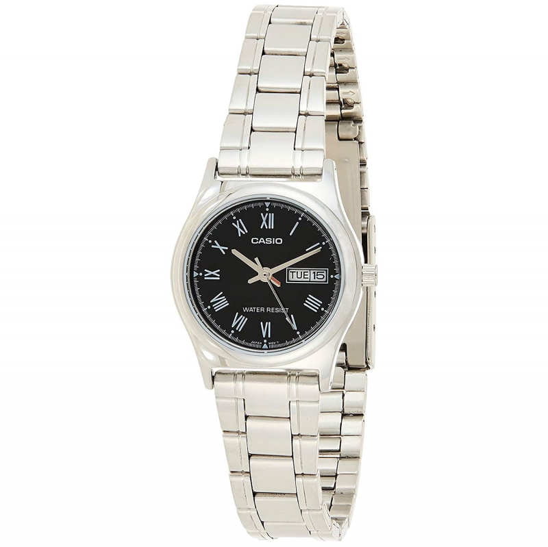 Casio Ltp-v006d-1budf  Reloj Para Para Mujer Color Plateado