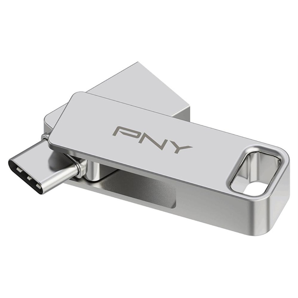 PNY DUO LINK unidad flash USB 64 GB USB Type-A / USB Type-C 3.2 Gen 1 (3.1 Gen 1) Acero inoxidable