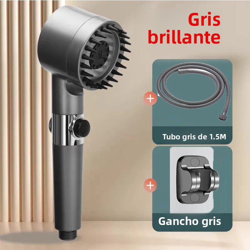 TK Cabezal De Ducha Portátil De Alta Presión Con Filtro Y 4 Modos De Uso Para Baño Accesorios De Baño Con Función De Parada Unica