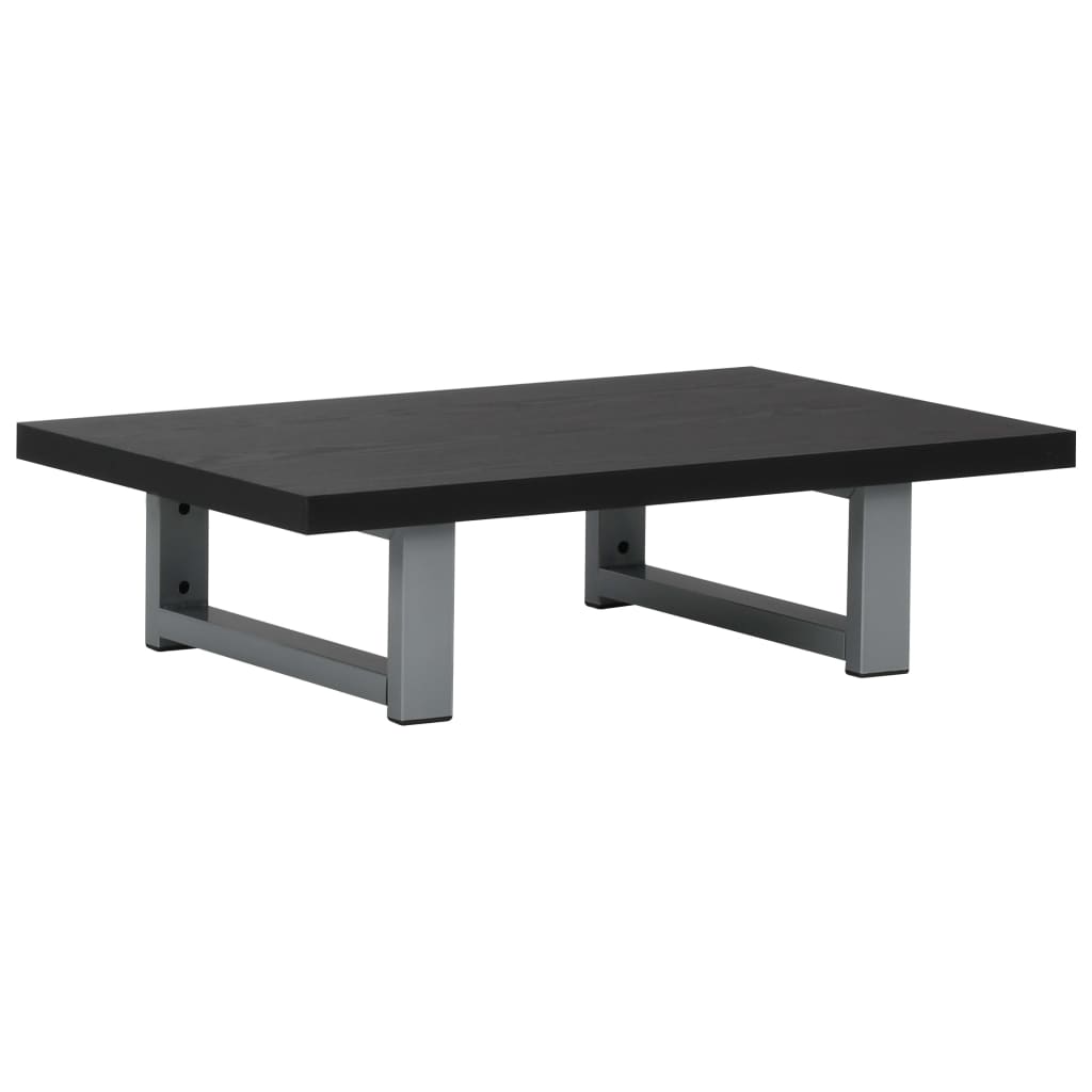 vidaXL Mueble de cuarto de baño negro 60x40x16,3 cm