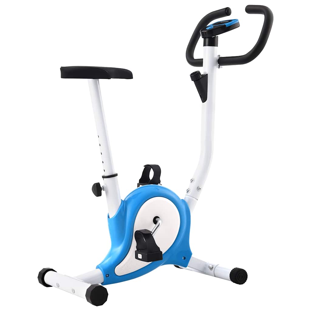 vidaXL Bicicleta Estática con Resistencia de Cinta Deportes Entrenamiento Color Azul,  Morado,  Negro y mas