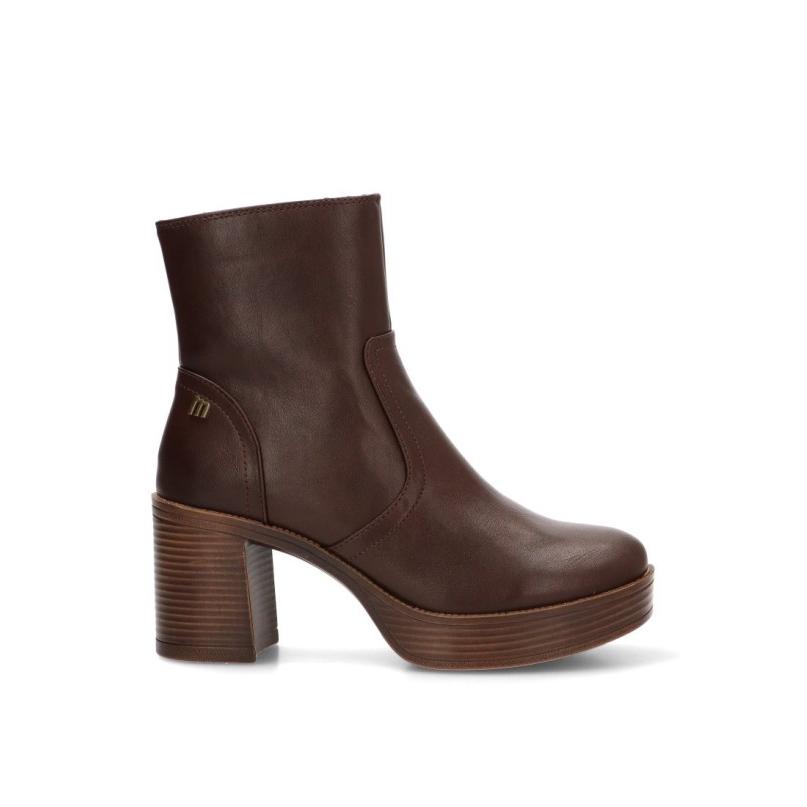 Botin Mustang - Mujer - Tacón Alto - Modelo 55984 - Color Café