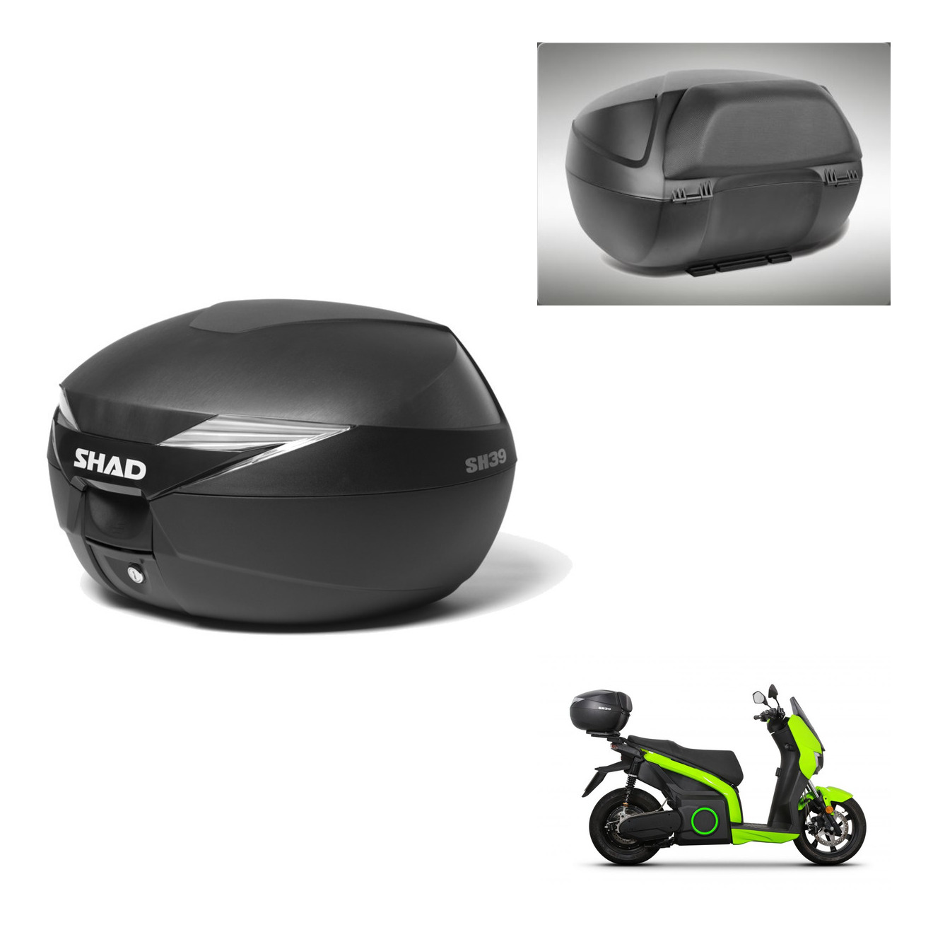 Baul Trasero + Respaldo De Pasajero + Herraje Montaje Sh39 Sh 39 KIT-240349