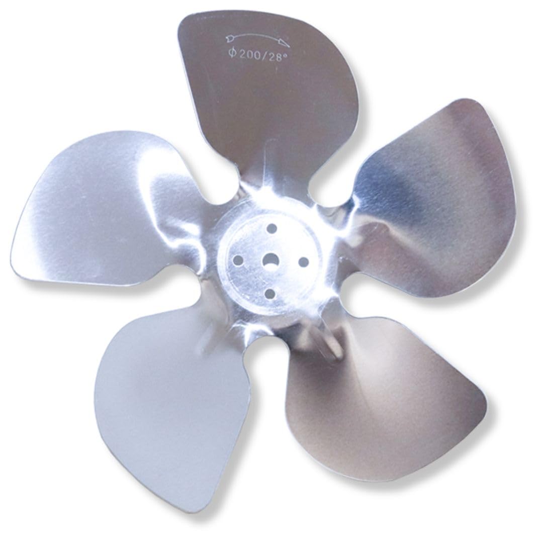 Recambio Aspas Metálicas de Aluminio para Motor Fan Ventilador Botellero Ø200mm GOLDMAN SERVICE