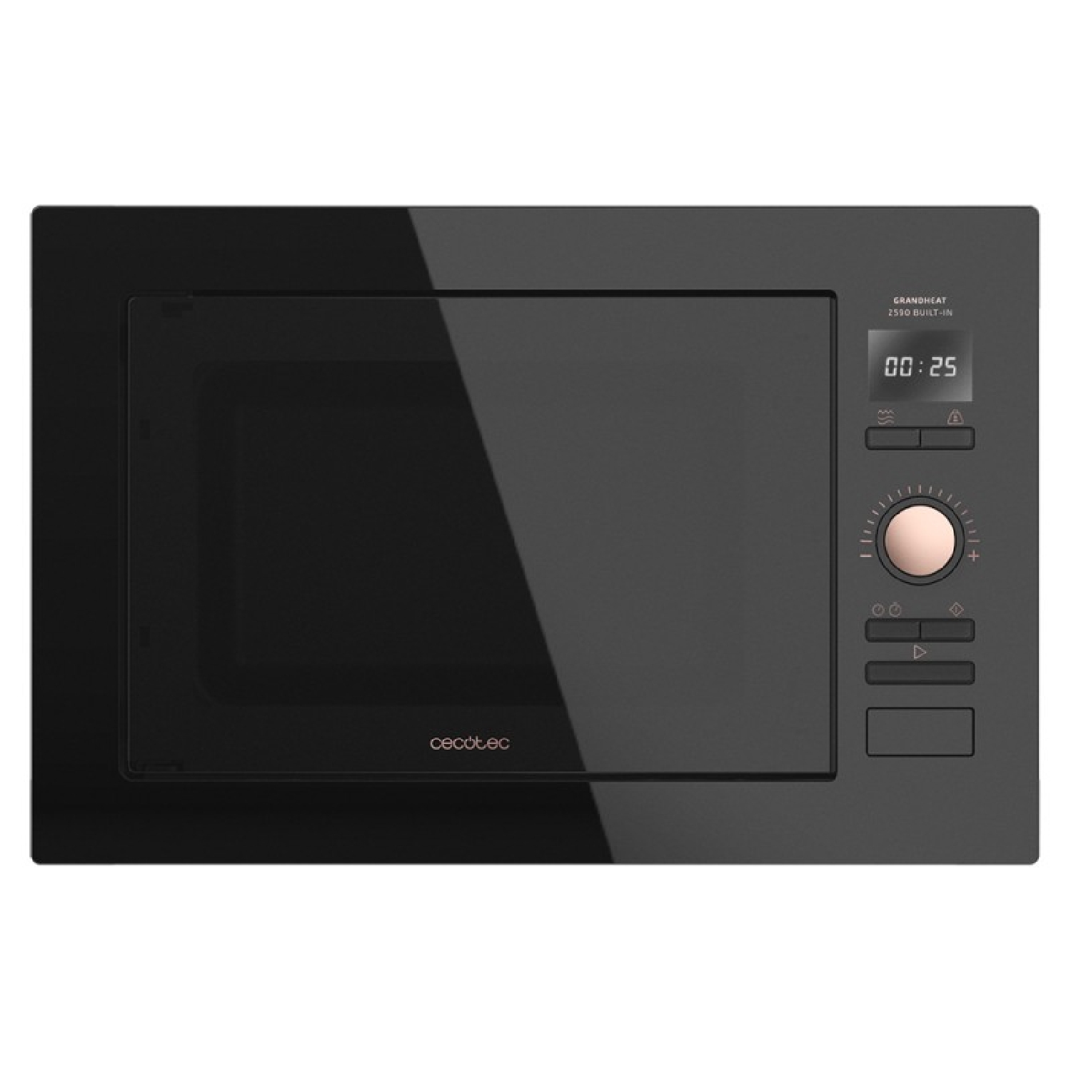 Cecotec Microondas encastrable con plato Microondas Encastrable Grandheat 2590 Built-In Blackrose