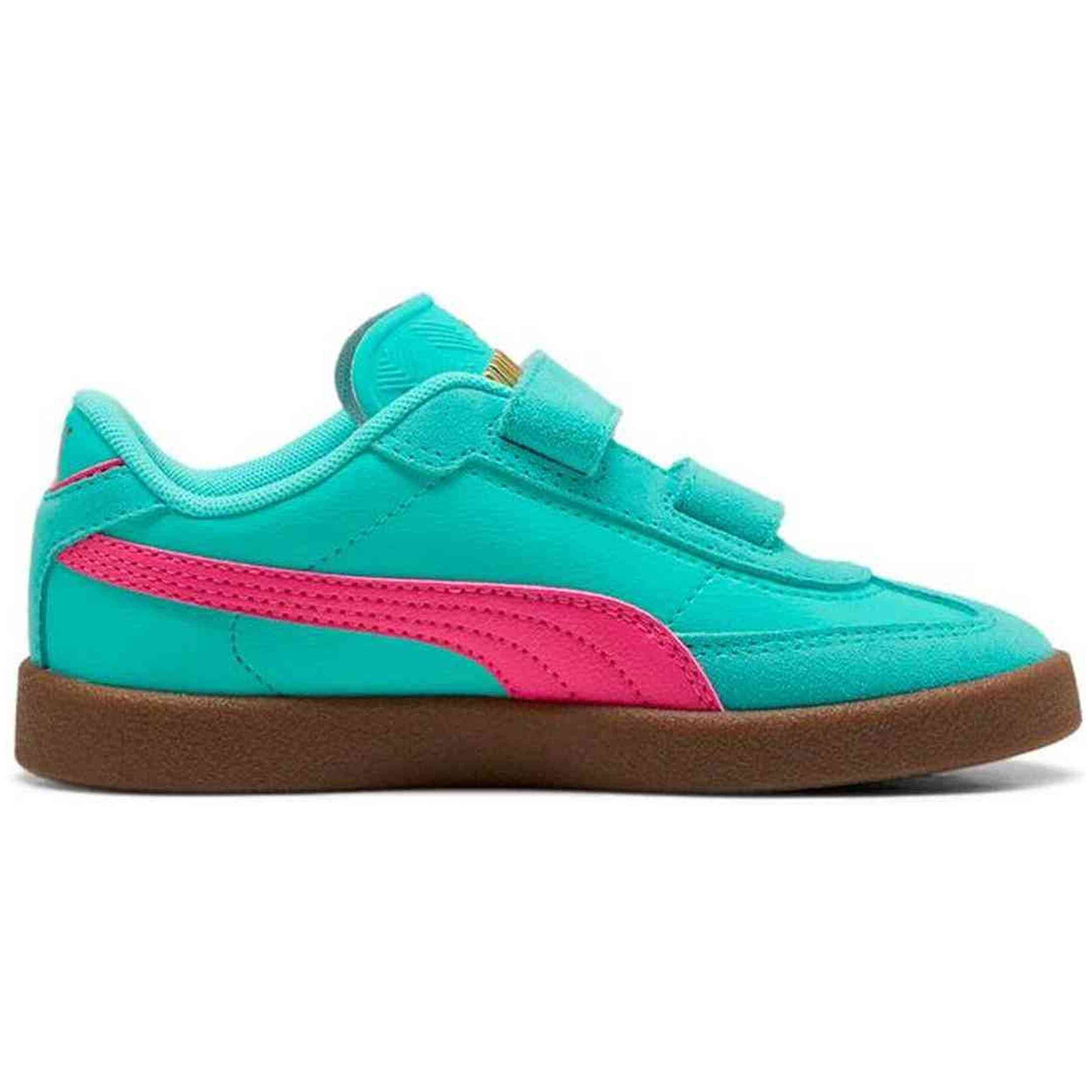 Zapatillas marca Puma modelo 402307-04 para niñas en color blanco/negro/verde/rosa