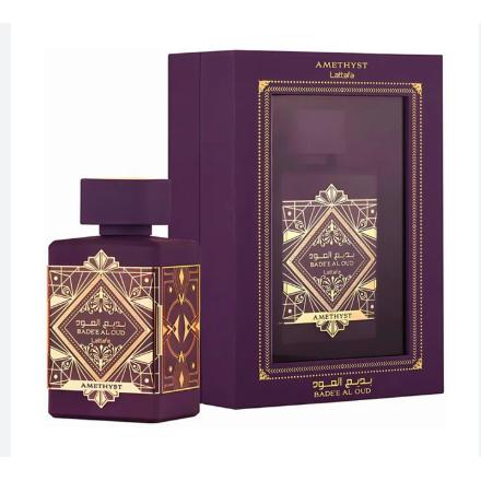 Lattafa - PERFUME BADEE OUD 100 ML Sublime: fragancia frutal elegante con manzana, lichi y rosa, fondo cálido de vainilla y pachulí, Eau De Parfum femenino para uso diario y ocasiones especiales