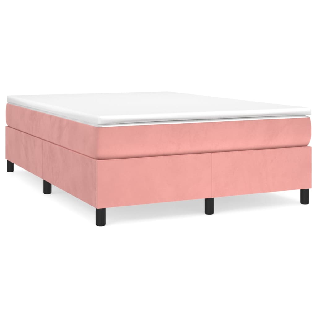 vidaXL Estructura de cama con somier terciopelo 140x190 cm Multicolor