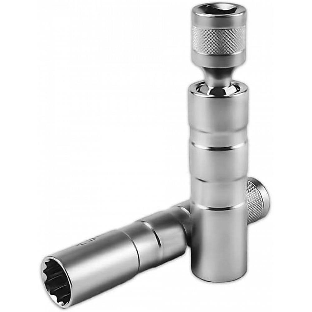 CA Juego de llaves para bujías de 2 piezas, dado de bujías de 14 mm/llave de bujías de 16 mm, herramienta de extracción de bujías, dado de bujías