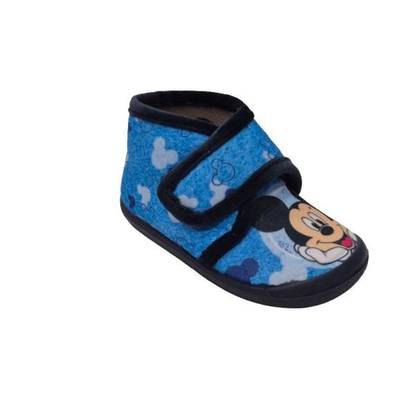 Vulpeques - Zapatillas de casa barefoot para niños modelo 312-SMK, cómodas y flexibles, color azul