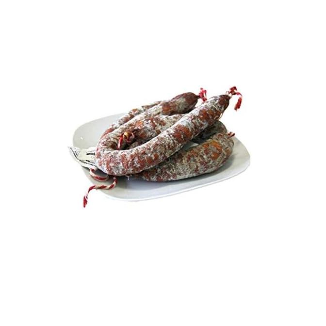 Longaniza Ibérica 100% de Cerdo Ibérico, Sabor Suave y Equilibrado, Curada en Bodega, Peso 400-500g - Ibéricos a Domicilio Gourmet