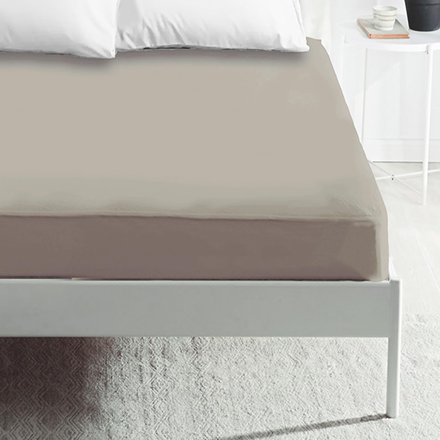 Sabanas Bajeras Ajustable para Cama 90/105/135/160/180cm, Sábana Bajera para colchón de hasta 30cm de Alto, Bolsillo Profundo - Microfibra de Poliéster,Tacto Suave y Cómodo.