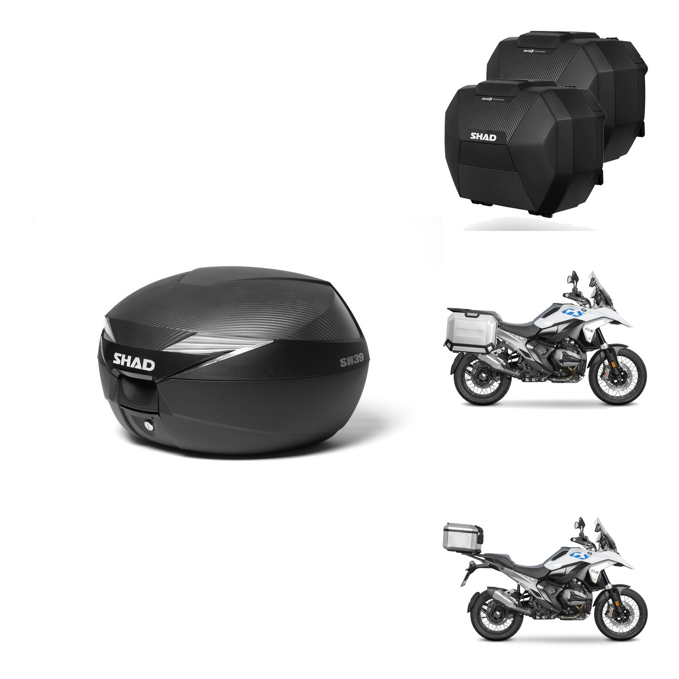 Maletas Sh38x Carbon + Herraje Baul + He KIT-581306