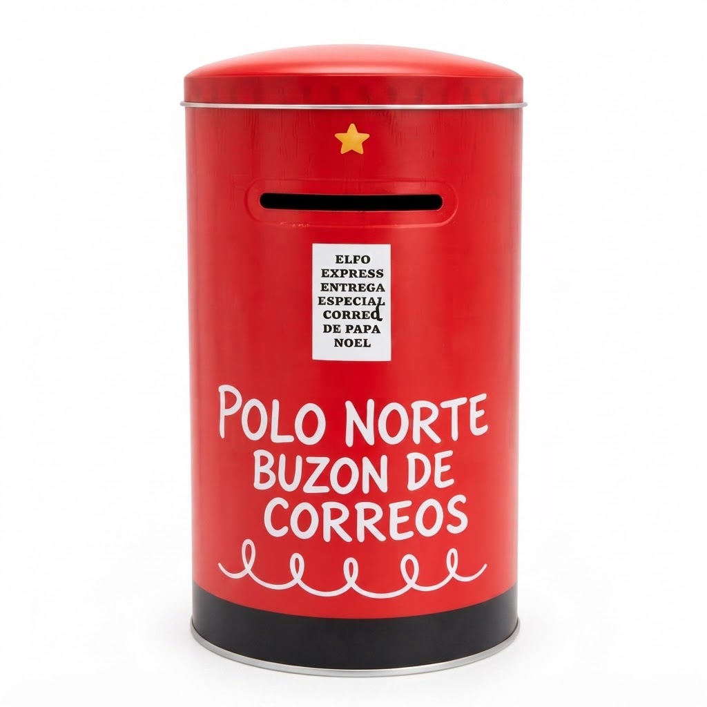 Buzón Americno navideño de Metal Rojo para Decoración de Navidad - Gerimport