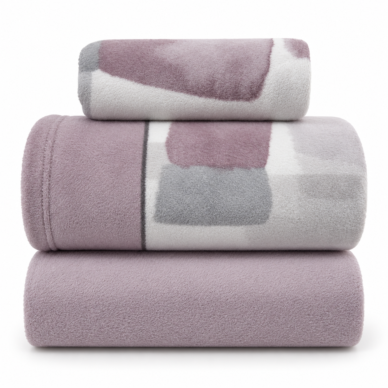 Juego De Sábana Coralina Modelo Noruega, Disponible En Dos Colores: Gris y Malva, Para Cama de 90, 105, 135, 150 y 150(2), Paduana.