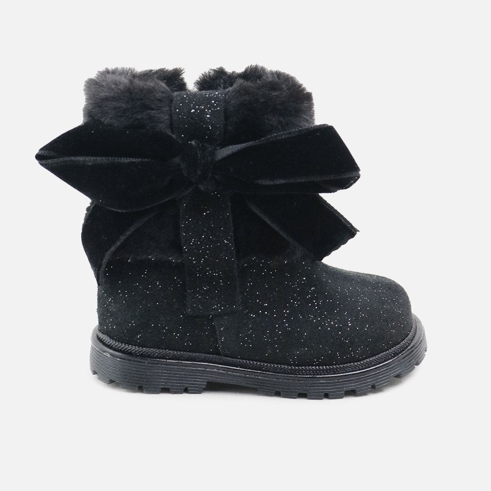 Bota Lazo Terciopelo Negro Sibaritas | Eli 1957