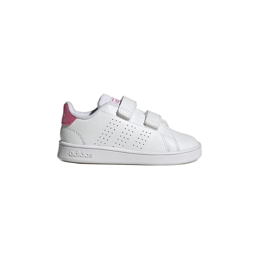 Zapatilla Baby adidas Advantage Blanca Rosa