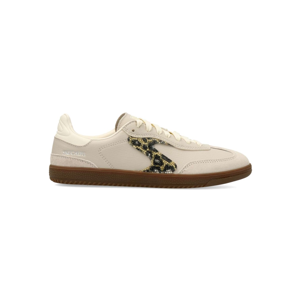 Skechers - Zapatillas deportivas Hotshot Shimmering Spots para mujer con parte superior de duraleather y ante porcino, plantilla Air-Cooled Memory Foam™