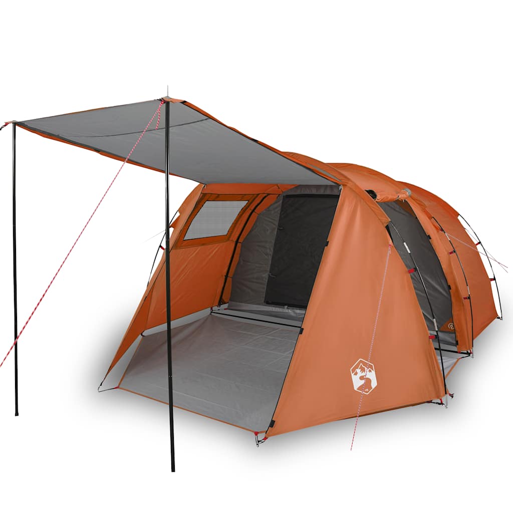 vidaXL Tienda de Campaña con Túnel 4 Personas Impermeable Toldo Color orange,  Azul,  Verde y mas