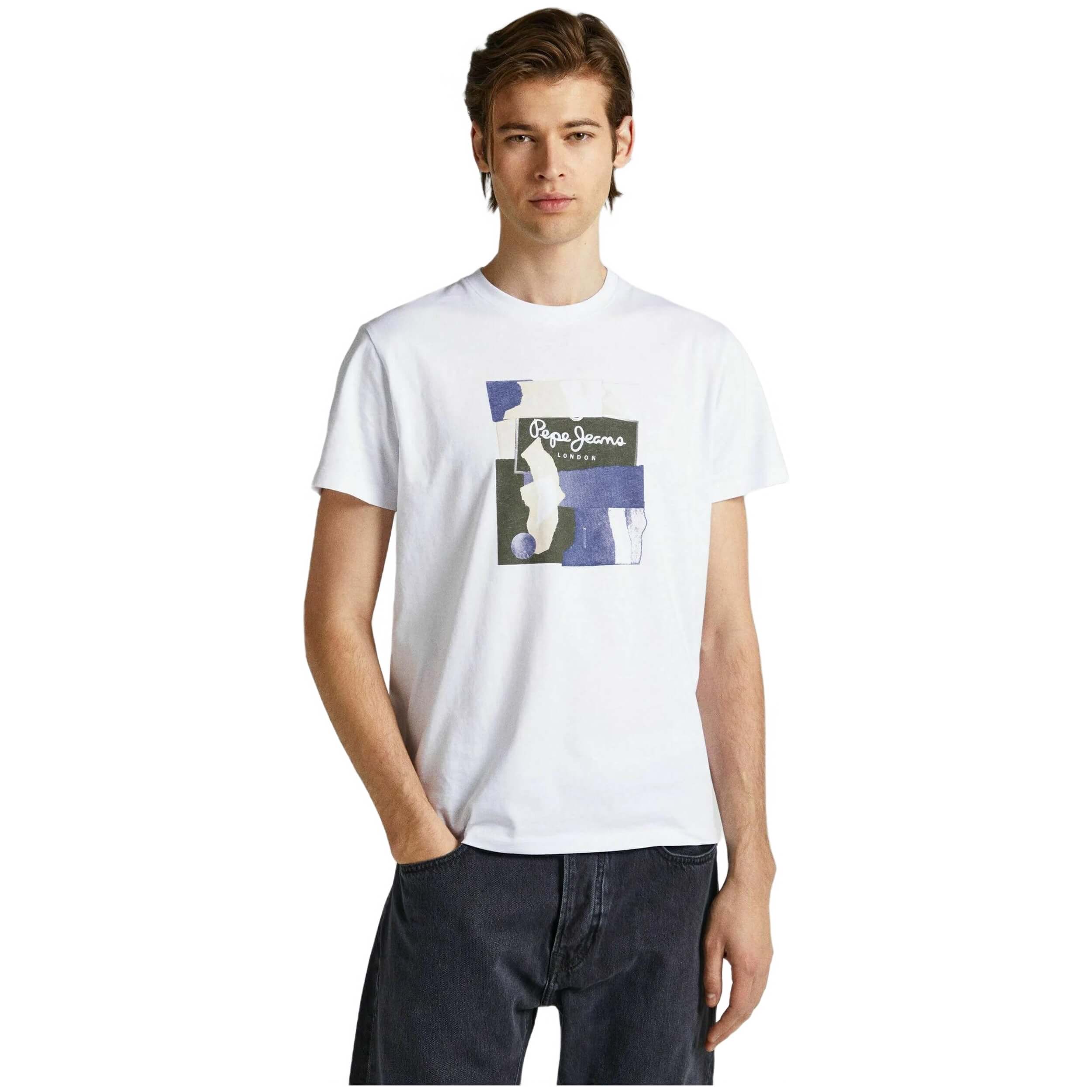 Camisetas De Manga Corta Pepe Jeans modelo PM508942-800 para HOMBRE en color Blanco