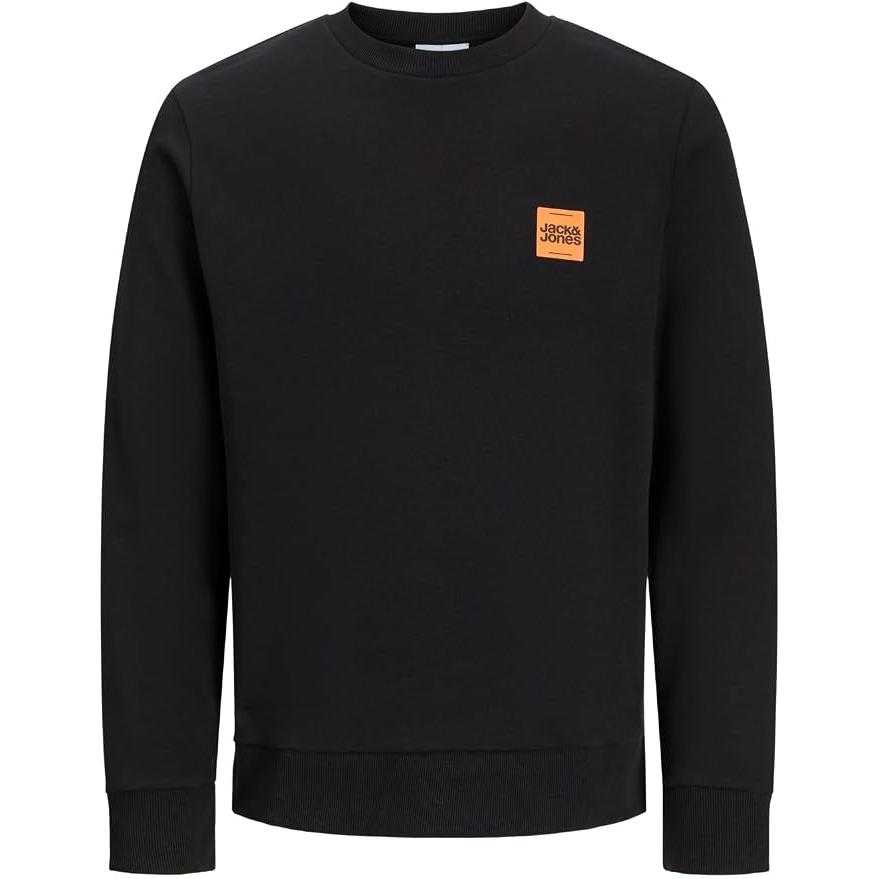 Jack & Jones Hombre Sudadera Cuello Redondo Logo Bordado Suave y Cómoda Otoño Invierno 12279256