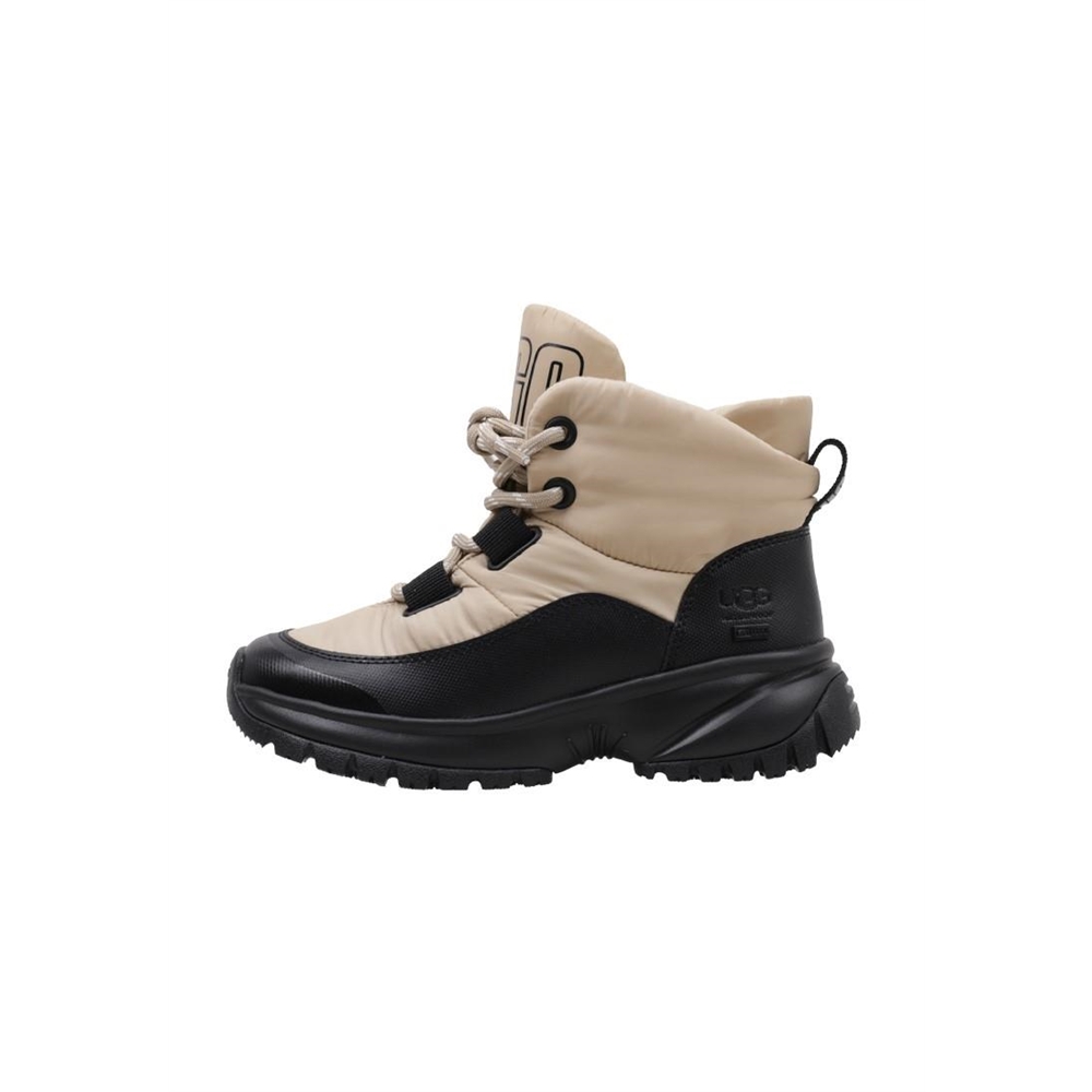 UGG Yose Puffer Lace Botín Plano Mujer Beige