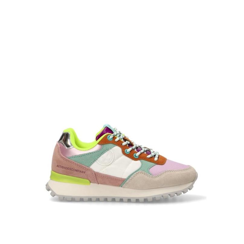 Zapatillas Casual Xti - Mujer - Suela Plana - Modelo 142934 - Color Multicolor