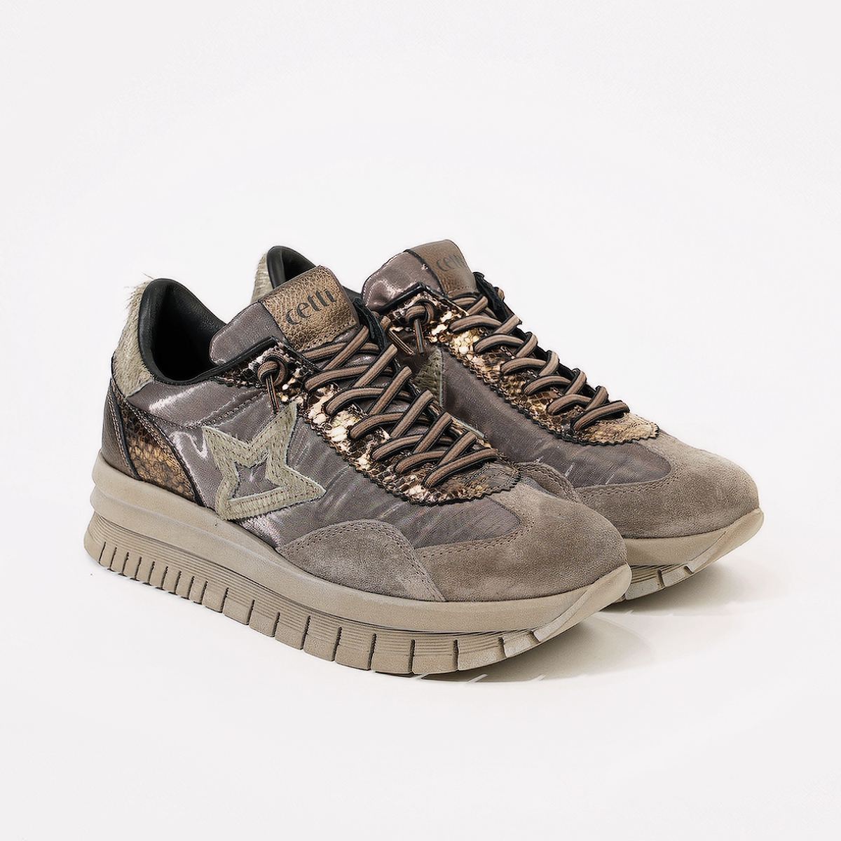 Sneakers Cetti modelo C-1259 Sra Xl en color Metal