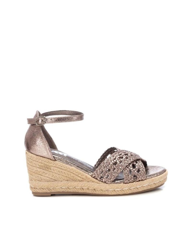 XTI 142774 Sandalias Fiesta Rafia Mujer Gris