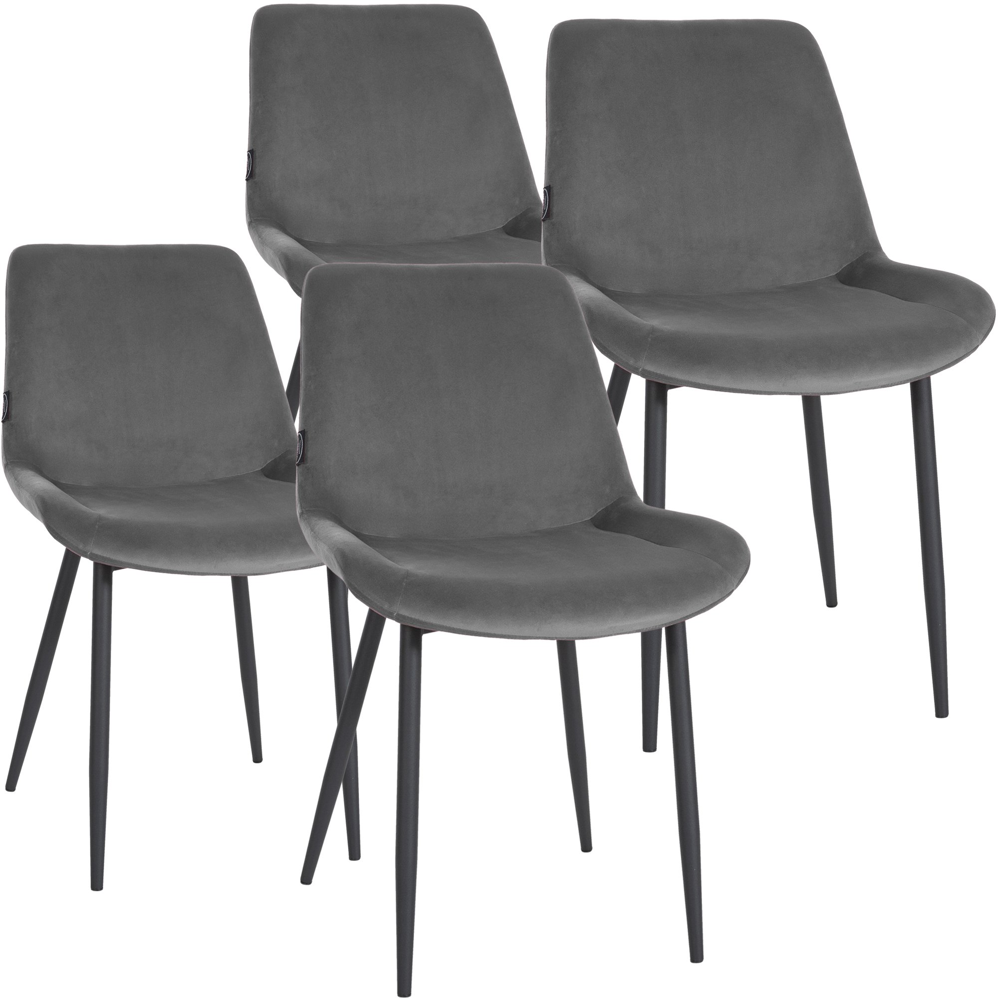 4er Set Esszimmersthle Victoria Samt