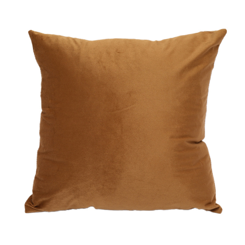 OmHO Sala de almohada de sofá cuadrado Nordic Sala de color sólido almohada