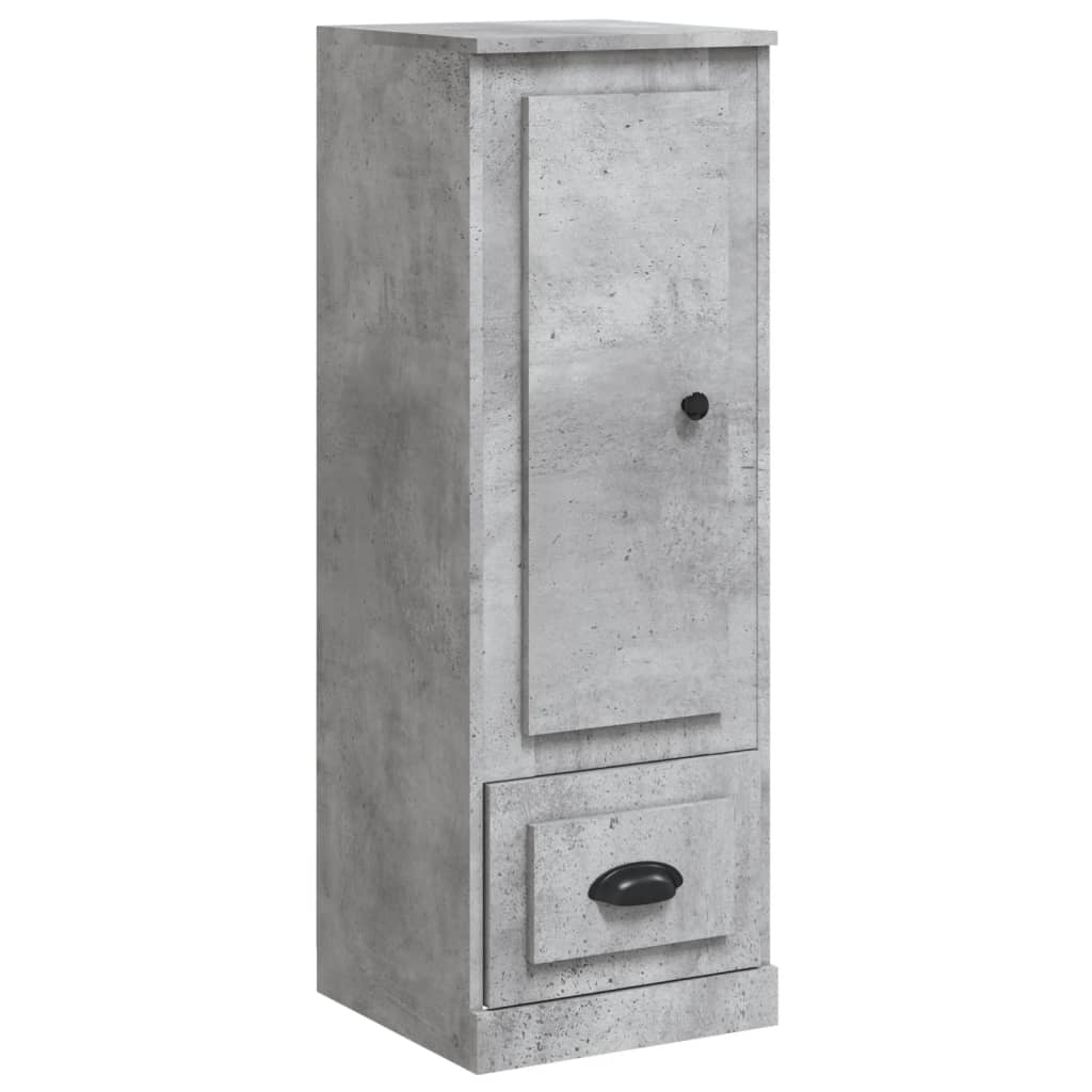vidaXL Aparador alto madera contrachapada 36x35,5x103,5 cm en color Negro/Roble Sonoma/Marrón roble y más