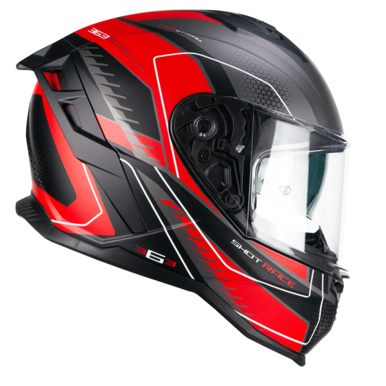 CGM 363X SHOT RACE rojo mate con gafas Norm 22.06 363G-ALV-03