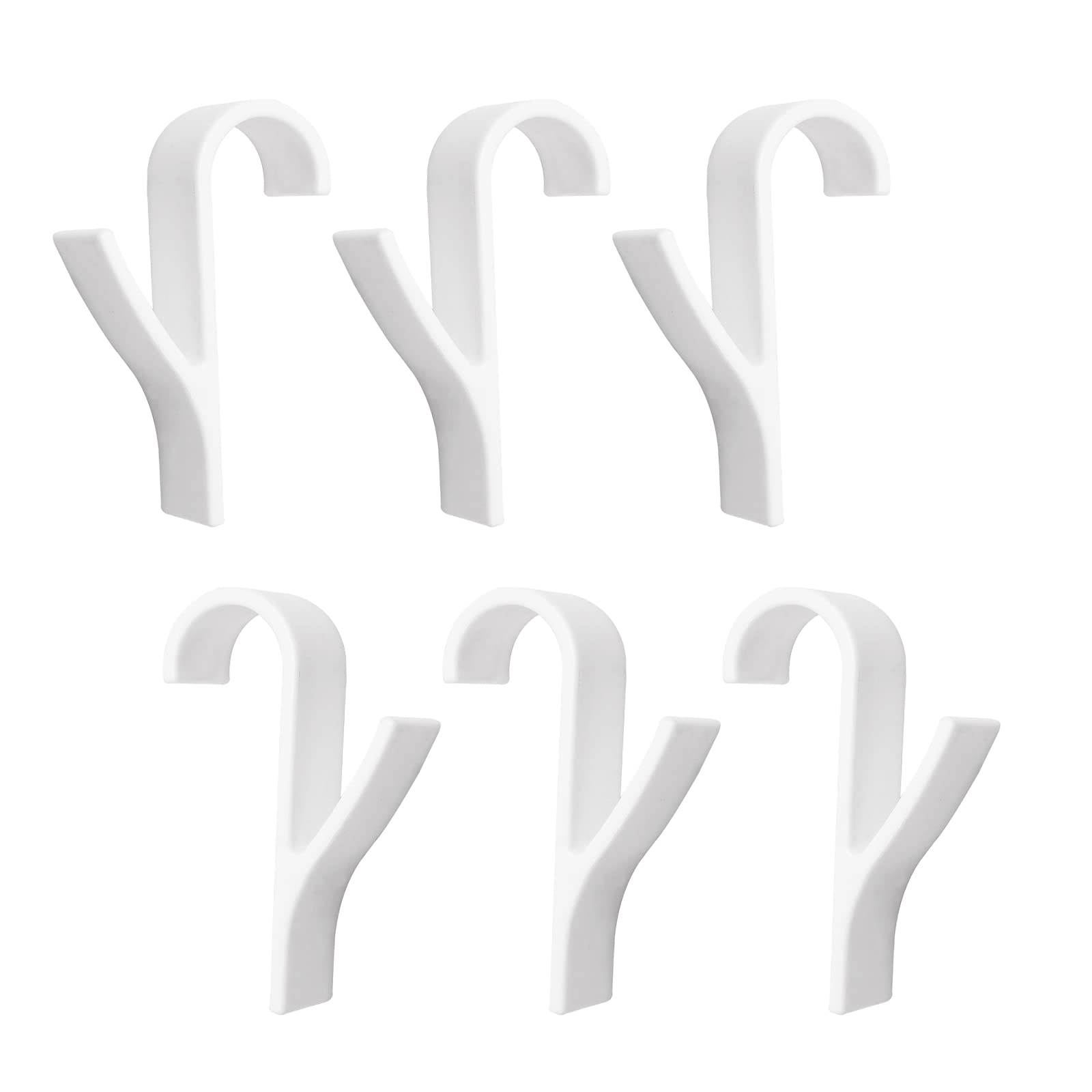 TK Pack Of 6 Bath Hook Holders, Radiator Hooks, Towel Hooks For Bathroom, Towel Rail, Bathrobe Hooks