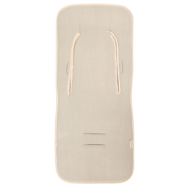 Bimbidreams - Colchoneta universal Veneto para silla de paseo acolchada tejido OEKO-TEX blanco lino lavable