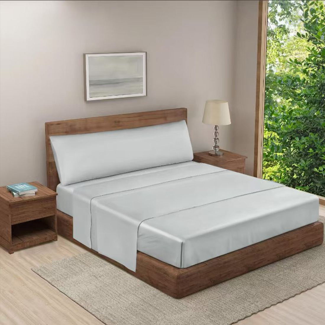 HOMESOL® juego de sábana verano - 85G/poliester 100%/impresion nano no pierde color /extrasuave