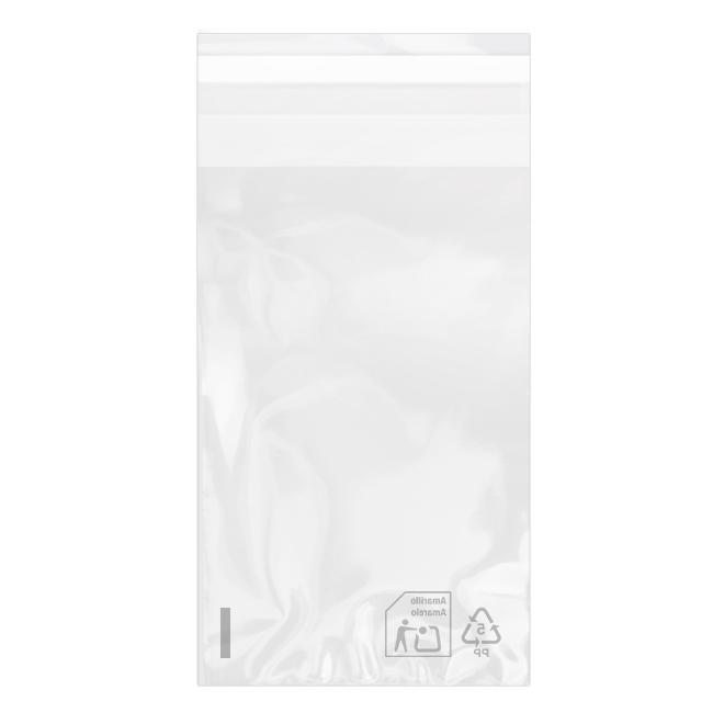MONOUSO | Bolsa de Plástico Biorientado con Solapa Adhesiva 10x15 cm G-160 (100 Uds)