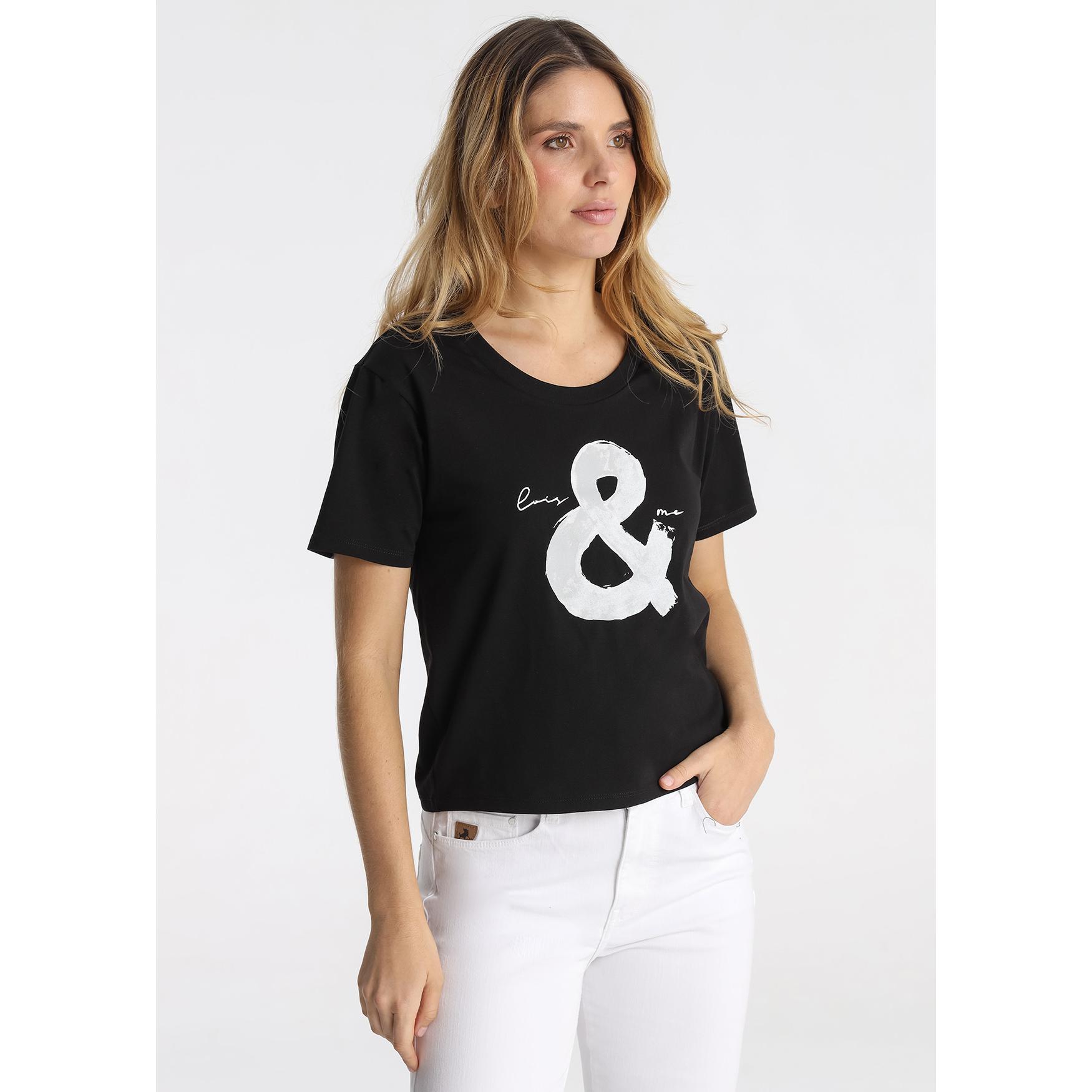 LOIS JEANS - Camiseta Cuello Spoon con Gráfica  & Tipográfica
