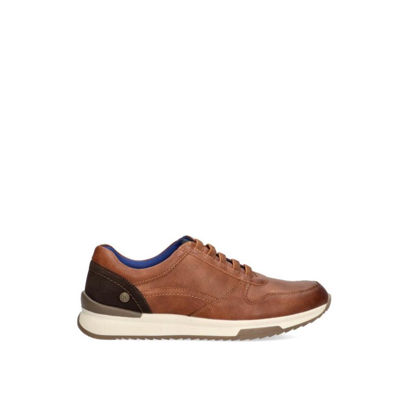 Zapatillas Casual Xti - Hombre - Suela Plana - Modelo 142508 - Color Camel