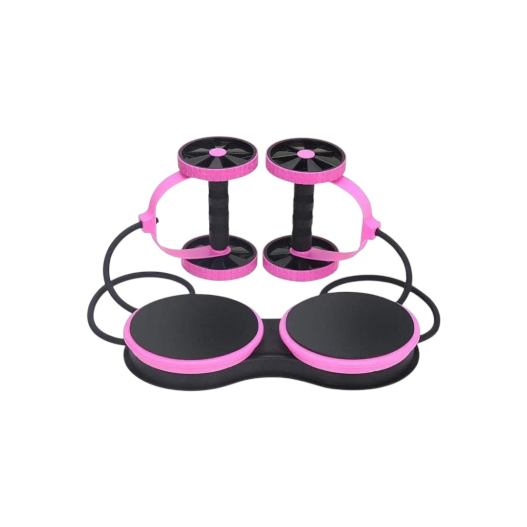 Rueda Abdominal Rueda Abdominal Multifunción Rueda Abdominal Abdominal Plegable Abdominal Entrenador de Músculos Gimnasio en Casa Rueda de Fitness Equipo de Gimnasio