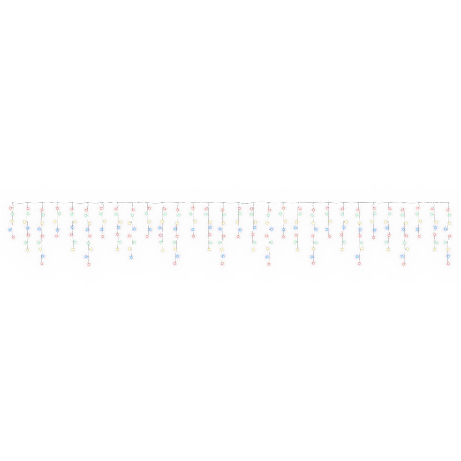 vidaXL Cortina de luces 210 LED 500 x 72 cm Multicolor