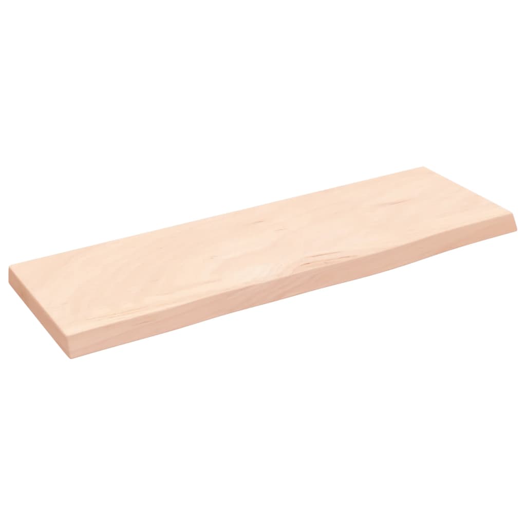 Estante de Pared Vidaxl Madera Maciza de Roble Sin Tratar 60x20x2 Cm