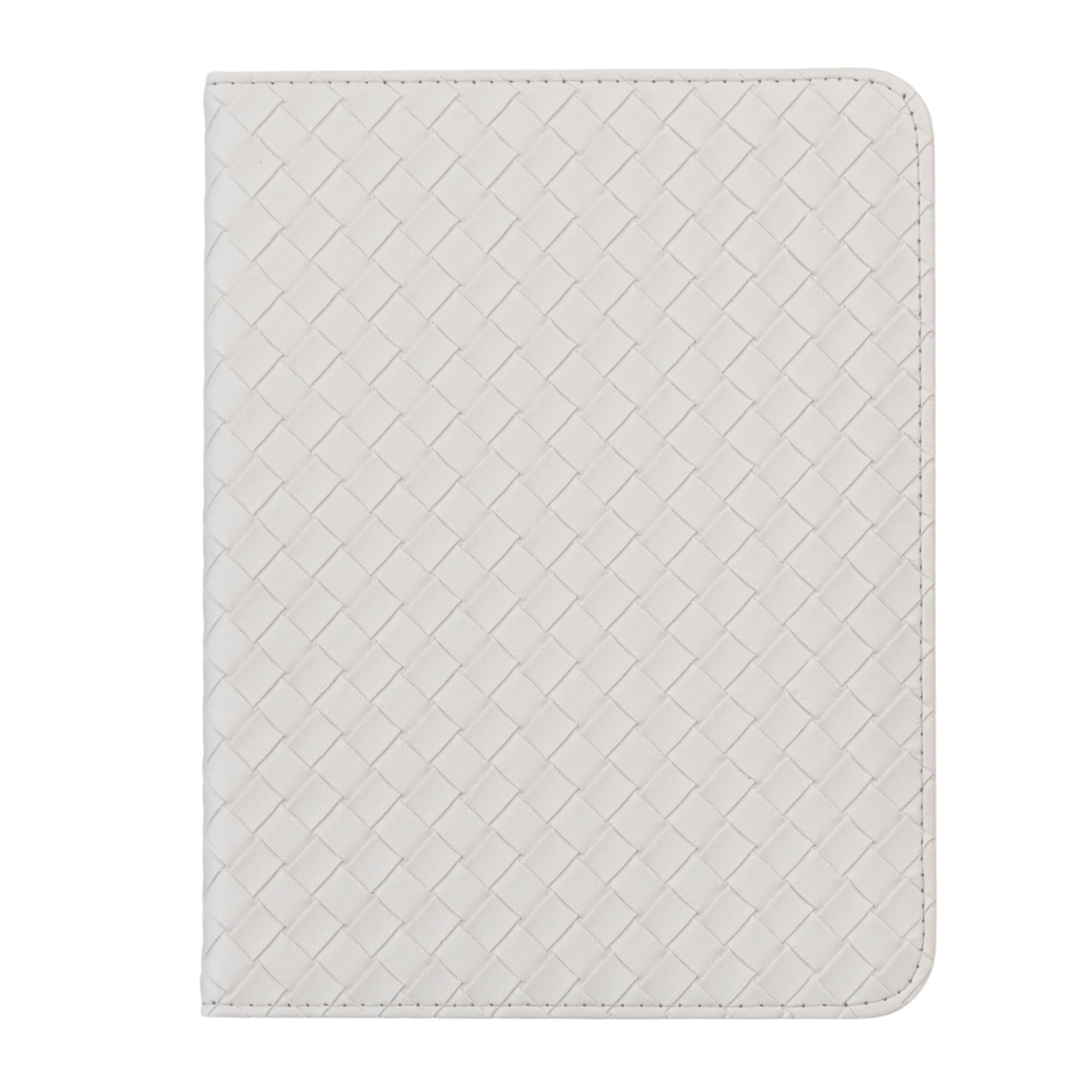 Funda para iPad de Cuero Sintético Trenzado Beige