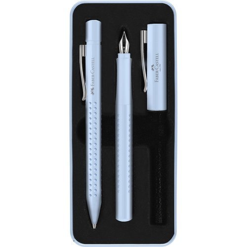 FABER JUEGO FABER CASTELL BOLIGRAFO + PLUMA M BLUE SKY HARMONY GRIP 2010